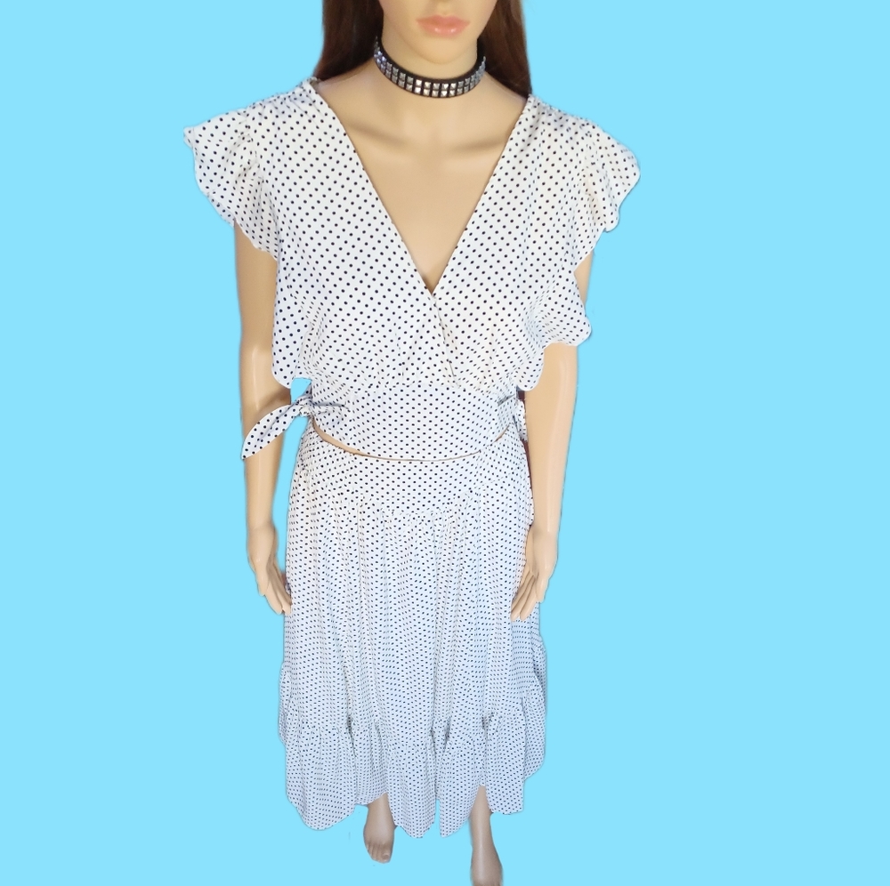 💙NEW!Umgee 6 polka dot skirt & top set - Picture 2 of 14